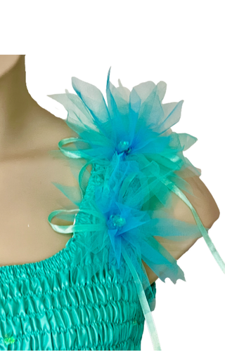 Disfraz de hadas para adulto Disfraz de hadas con alas Turquesa como nuevo Talla 2 - Imagen 8 de 11