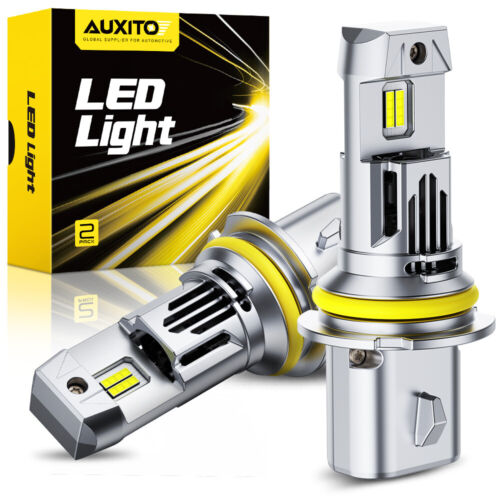 9007 HB5 LED Headlight Bulbs Kit 100W 6500K White High Low Beam 330000LM CANBUS - Picture 16 of 23