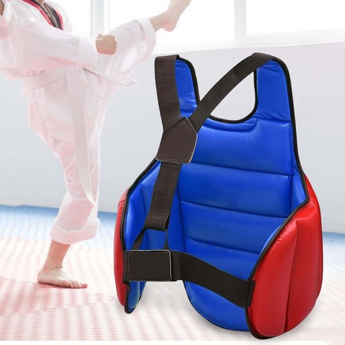 Taekwondo Protector Vest Martial Arts Muay Thai Sanda Mma Karate Chest Guard - Picture 3 of 116
