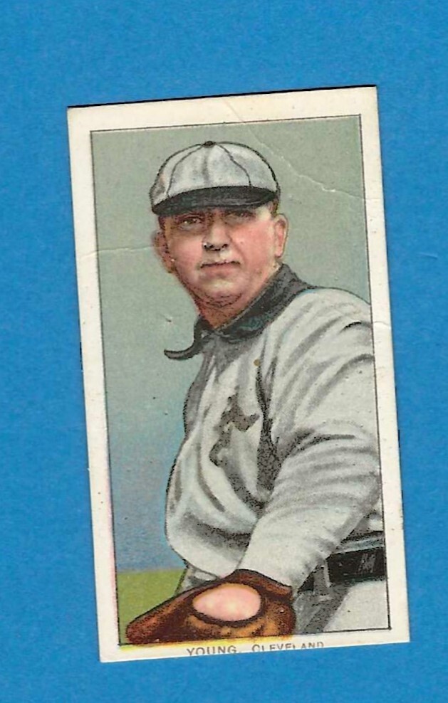 T206 Piedmont HOF CY YOUNG Cleveland Naps "Glove Shows"