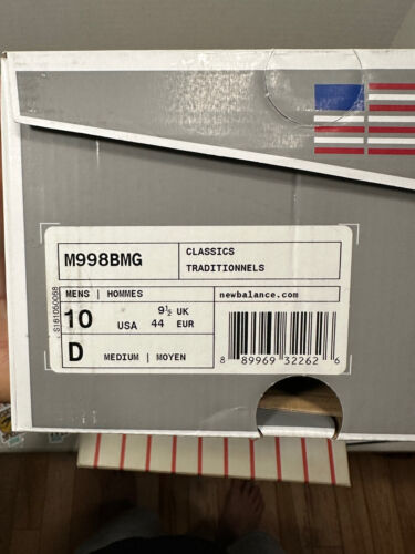 NUOVISSIMA New Balance 998 x Concepts (CNCPTS) Boston Rivalry Special Box M998BMG - Foto 4 di 10