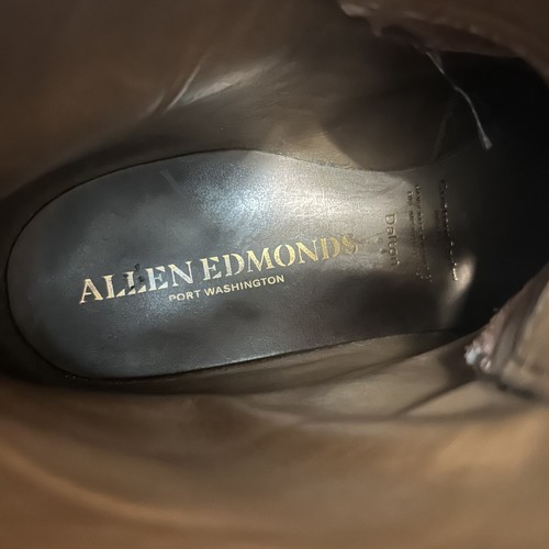 Allen Edmonds Dalton Herren Größe 11,5 B Leder Budapester Elegant Stiefel Ochsenblut - Bild 12 von 13