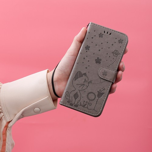 For Xiaomi Note 10 9 8 Pro Cat Pattern PU Leather Flip Wallet Case Phone Cover - Picture 14 of 18