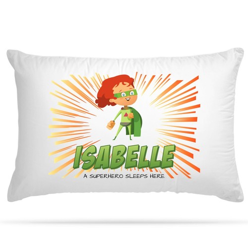 Personalised Cute Superhero Themed Kids Pillow Case Bedroom Decoration Gift - Picture 9 of 20