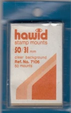 Hawid Stamp Mounts 50x31 mm Clear For US Jumbo Singles Commemoratives Issue New