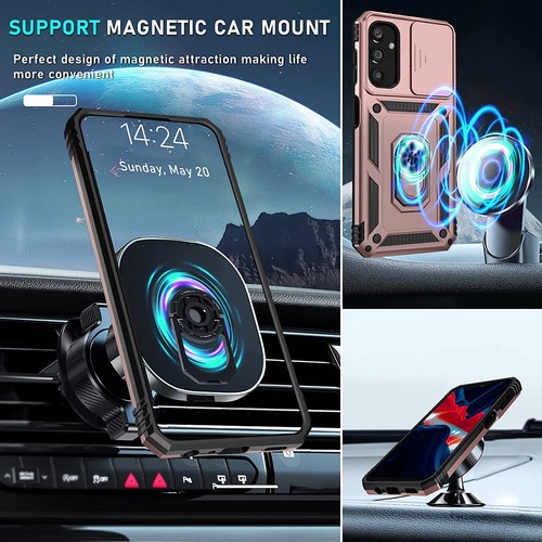 Military Grade Hybrid Case with Ring Grip and Camera Lens Protector for Samsung - Picture 7 of 7