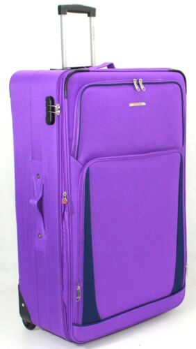 2 Wheeled 33" 30" 26" Lightweight Expandable Suitcase Luggage Trolley Travel Bag - Picture 31 of 41
