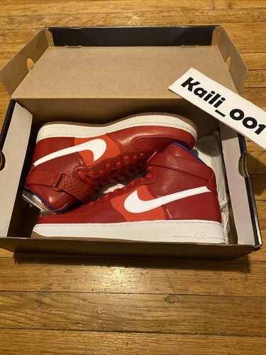 Nike Air Force 1 HI Premium Size 12 Bobbito 318431-661 High Red Af1 B - Picture 3 of 8