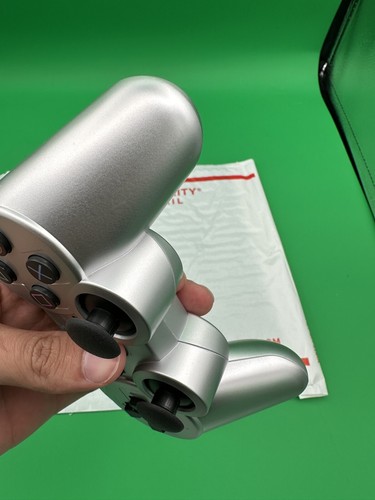 Wireless Controller For PS3 With Cool Silver Custom Design + Charger Included - Picture 3 of 8