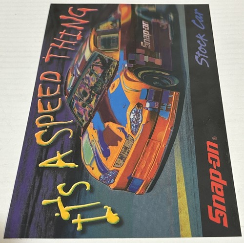 Snap On Stock Car It's A Speed Thing Sticker ~ 8" L x 4.75" W - Picture 4 of 4