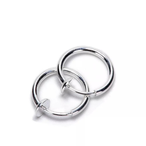Clip-On Spring Action Non-Piercing Fake Septum Lip Cartilage Nose Tragus Ring - Picture 16 of 16