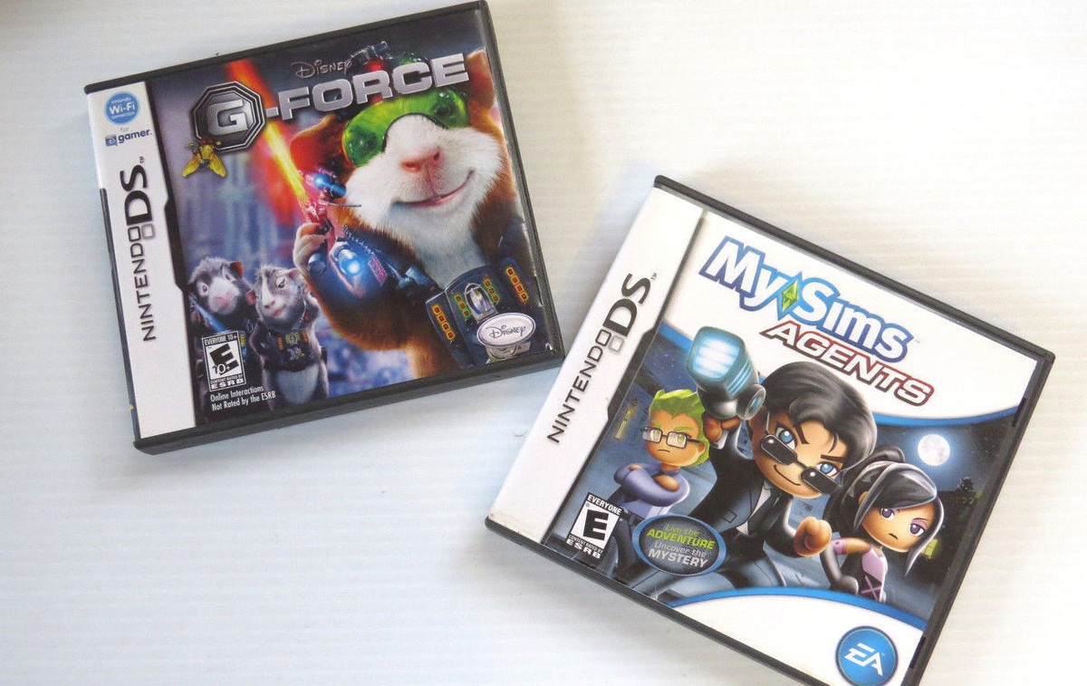Nintendo DS Lot Of 2 Games: My Sims Agents & Disney G-Force
