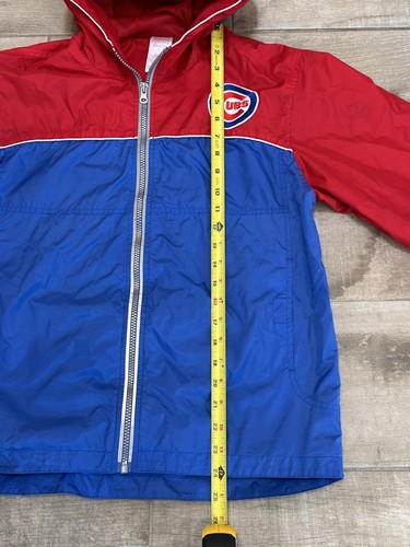 Authentic Chicago Cubs Adult Small Jacket Youth 14/16 Jacket Full Zip Vintage - Picture 3 of 13