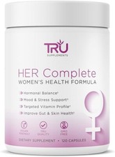 TRU HER Supplement for Mood Support, Hormonal Balance, Fertility Gut and Skin H