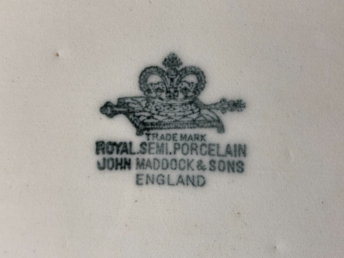 RAR! John Maddock And Sons Blau/Lavendel Floral Halbporzellan - Bild 15 von 15