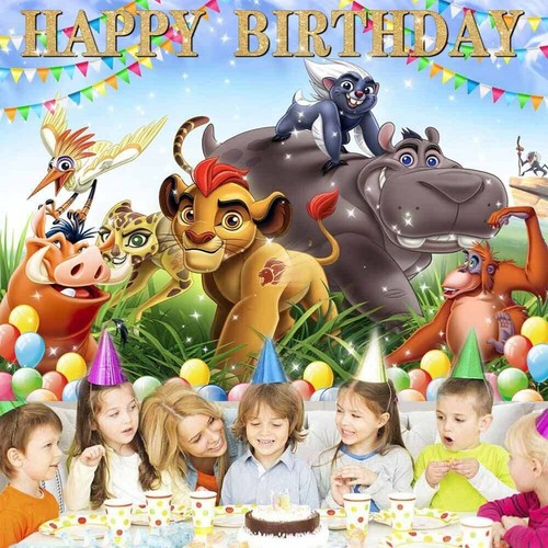 Lion Guard Party Supplies Backdrop Banner Poster Vinyl 7x5ft - Picture 4 of 7