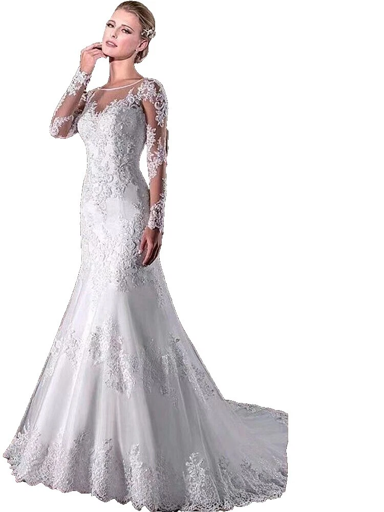 Vestido de encaje Envoltura s de Boda Corte Sirena y trompeta