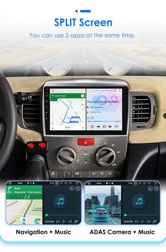 9"Android 14 Autoradio Carplay GPS SAT Navi DAB BT For Lancia Ypsilon 2006-2011 - Picture 13 of 14