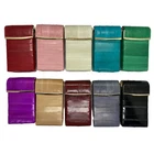 Genuine Eel Skin Leather Sliding Cigarette Case Wallet Tobacco Case