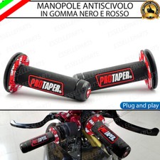 MANOPOLE MANUBRIO MOTO NERO ROSSO PER MOTO GUZZI V 35 1985-1989 IMOLA II