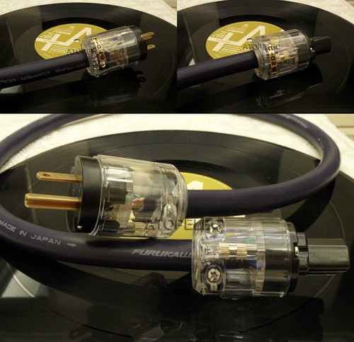 0.5M-3M Japan FURUKAWA Shielded Super Pure Copper Hi-Fi Power Cable US IEC Plug - Picture 4 of 6
