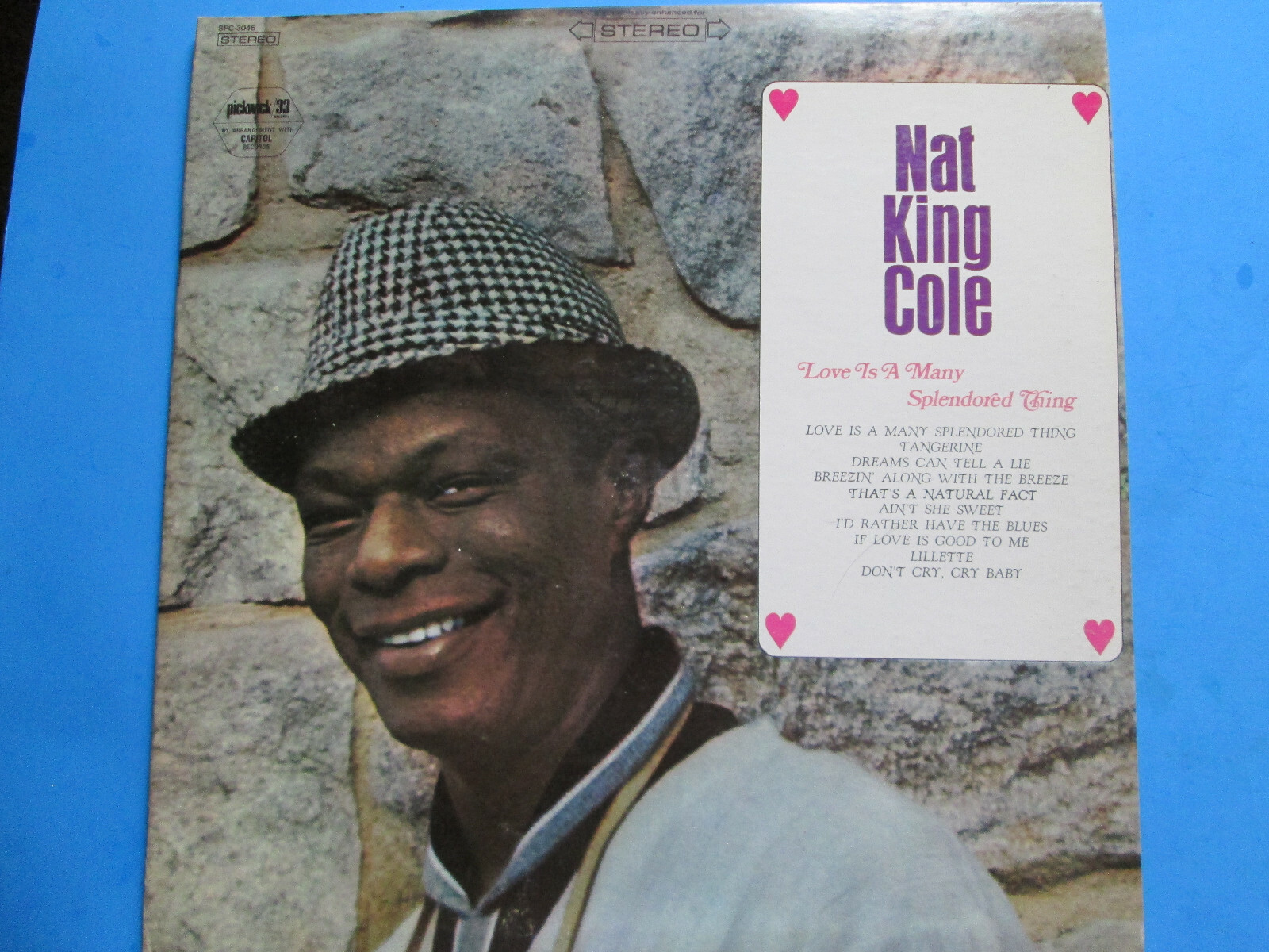 Nat King Cole LP Love Is A Many Splendored Thing Capitol SPC 3046 Vinyl Record Album