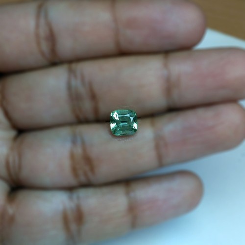 2.53cts Cushion Mint Green Natural Afghanistan Tourmaline Loose Genuine Gemstone - Picture 9 of 9