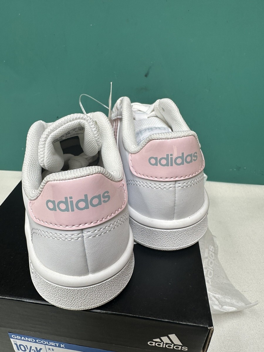 adidas Kids Grand Court Tennis Shoe, Unisex-Child , size