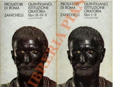 QUINTILIANO Marco Fabio - Istituzione oratoria Libri I-II-III-IV-V (3-35672)