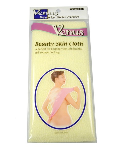 "Amarillo"" Venus Nylon Corea Belleza Piel Baño Lavado Paño Toalla Paquete de 6" - Imagen 2 de 2