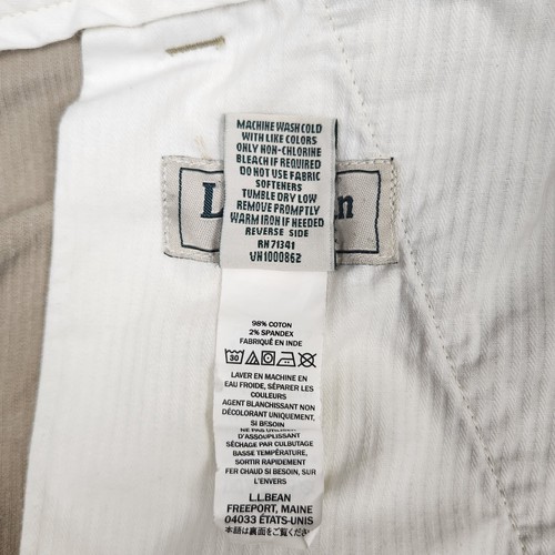 Pantalones de pana LL Bean para hombre 33x29 (32x27) rectos elásticos Y2K oficina al aire libre - Imagen 8 de 15