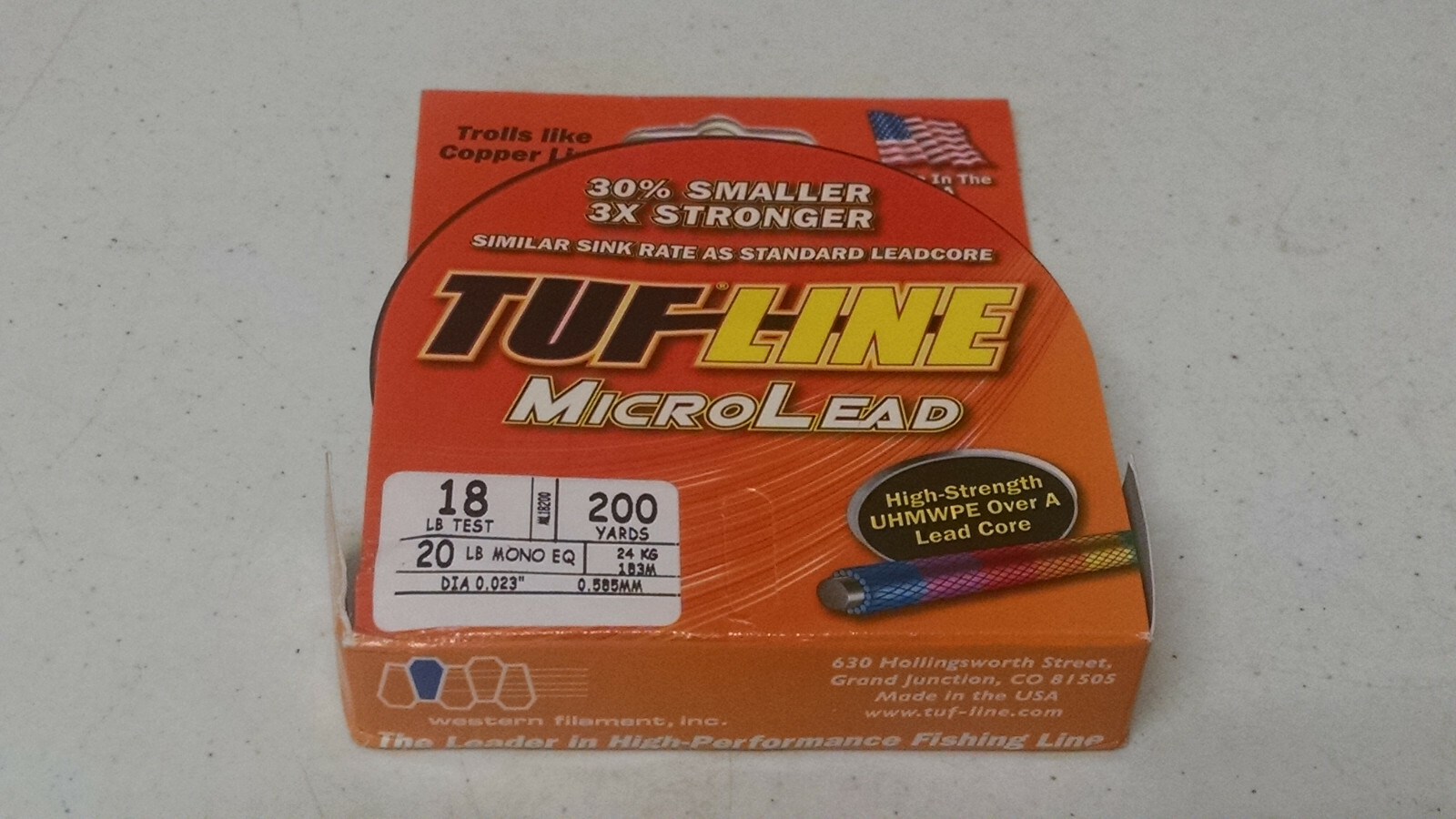 WESTERN FILAMENT TUF-LINE MICROLEAD LEAD CORE TROLLING LINE 18TEST 200 YDS WESTERN FILAMENT TUF-LINE MICROLEAD LEAD CORE TROLLING LINE 18TEST 200 YDS