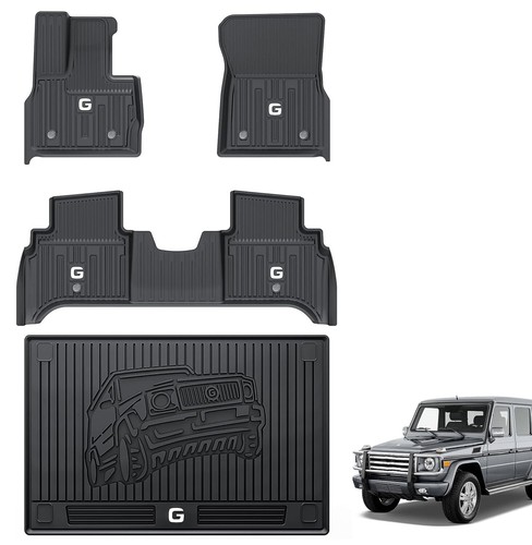 3W Floor Mat&Trunk Mat For Mercedes-Benz G Class/G500/G550/AMG G63 SUV 2019-2024 - Picture 13 of 19