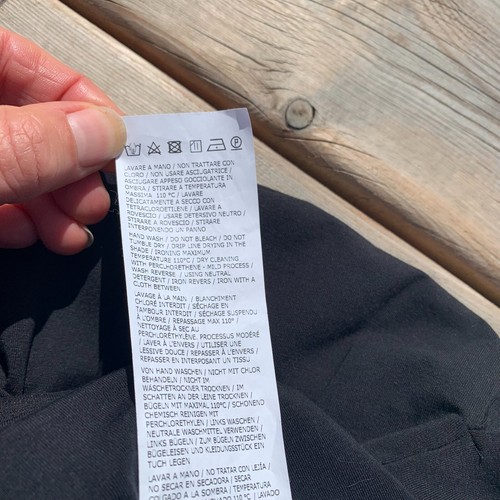 Max Mara Maxi Dress Large Black Stretch Jersey Knit Full Front Snap Sleeveless - Picture 13 of 17