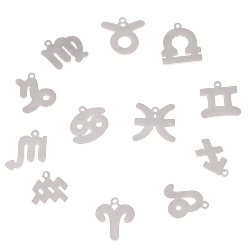 12pcs Star Sign Charms Necklace Pendant Charm 12 Charms Pendants