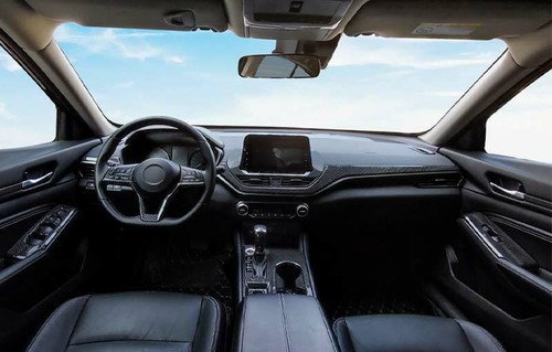 Carbon Fiber Car Dashboard Center Console Cover Trim For Nissan Altima 2019-2022 - Picture 9 of 10