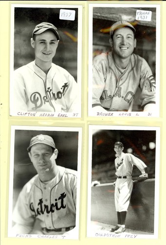 38 Vintage George Brace 4x6 photos 1930-1960's Detroit Tigers Names in Descrip - Picture 3 of 12