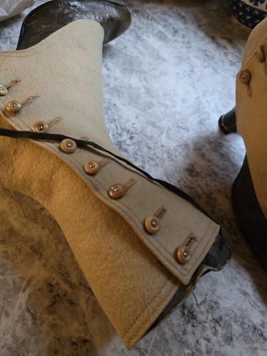 Antique Victorian/Edwardian Boots Womens Leather High Lace Up - Brown - Picture 8 of 9