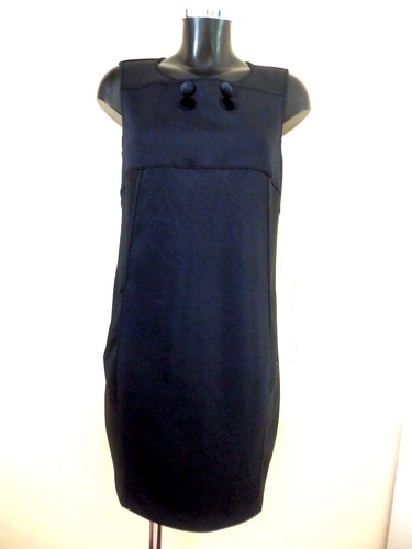 HIGH USE ex M&F GIRBAUD - Robe Bleu Marine Stretch - Taille 38fr - NEUVE - Photo 1 sur 7