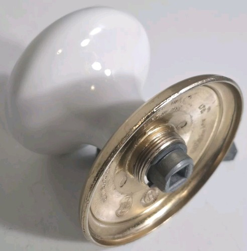 Gainsborough Classic White Door Knob Handle Set With Bright Gold Backing - Picture 13 of 15