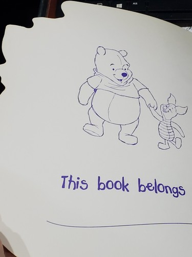 RARO Sandylion MI ÁLBUM DE PEGATINAS Pooh Amistad Disney de colección Troquelado Lechón Nuevo - Imagen 2 de 4