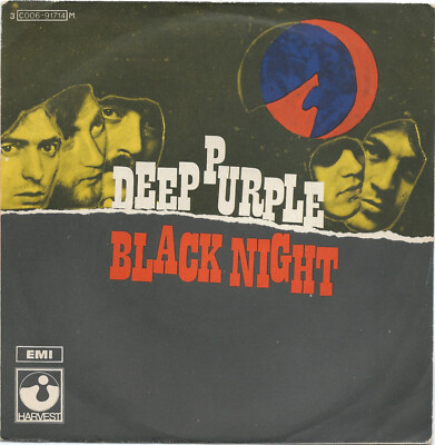 DEEP PURPLE Black Night/Speed King HARVEST Rare ITALY 1970 HARD ROCK Psych