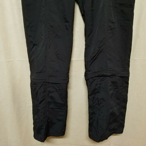 Pantalones cortos convertibles para mujer Columbia talla 6 Capri senderismo al aire libre negros nailon - Imagen 3 de 7