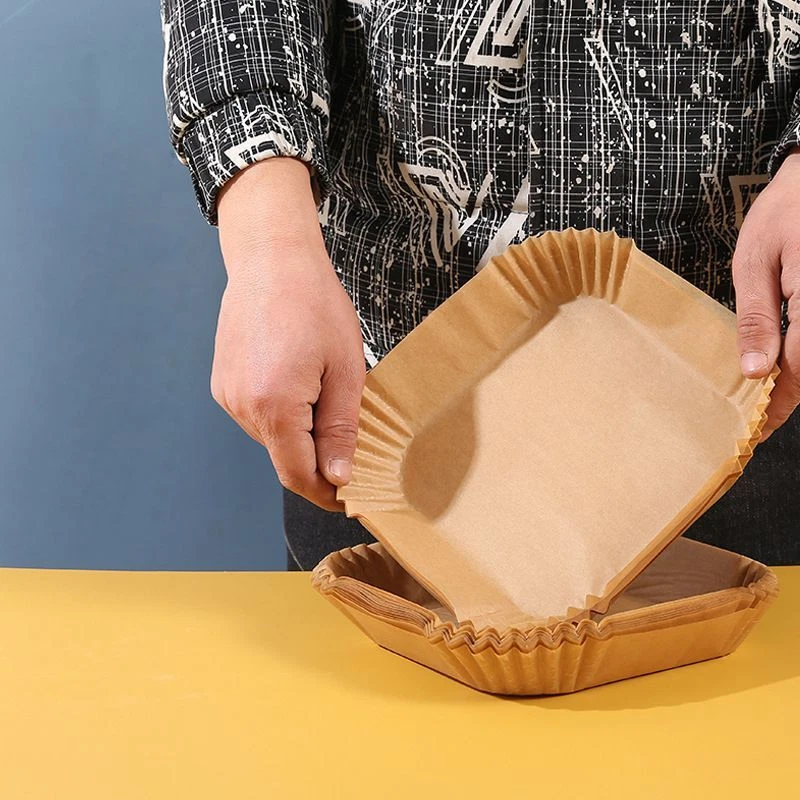 Air Fryer Liners 50/100 pcs Disposable Paper Liner Non Stick Food