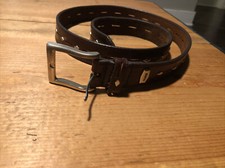 Guess Leather Belt With Silver Studs
