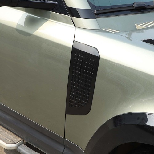 Black Side Fender Air Intake Net Trim For Land Rover Defender 90 110 2020-22 - Picture 9 of 16