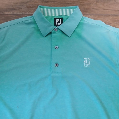 Polo de golf Footjoy para hombre grande verde rendimiento híbrido Flex Pro seco 25788 - Imagen 2 de 9