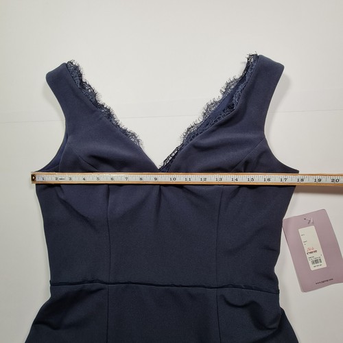 JS Collections Womens Maxi Dress Navy Blue 14 UK Sleeveless A Line - Picture 4 of 10