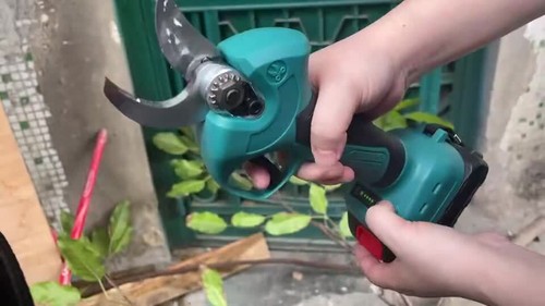 Tijeras de podar eléctricas sin cable 10-45mm Apertura de la hoja con 2 Pilas - Vídeo 1 de 1