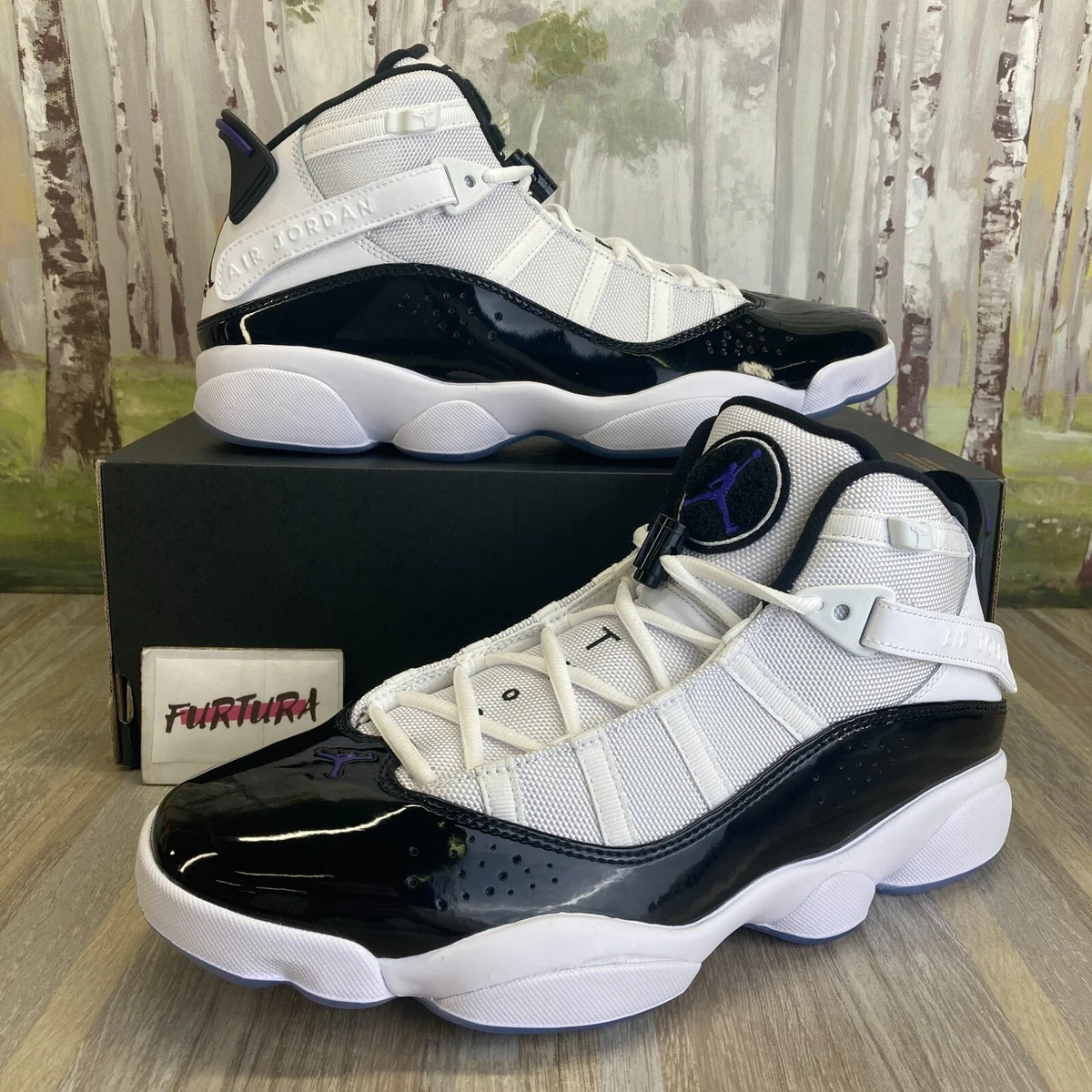 Nike Air Jordan 6 Rings Concord White Black 322992 104 Mens Size